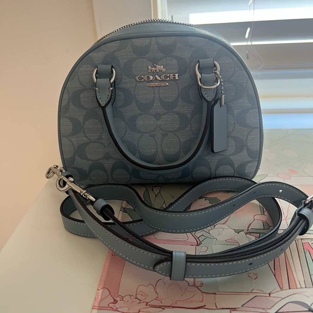 Coach Light Blue Crossbody Bag